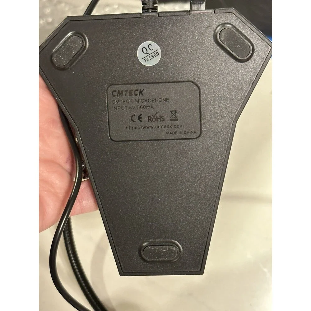 CMTECK CM-G008 USB Studio Computer Microphone Black Omnidirectional PC Laptop